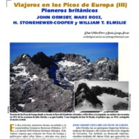 Viajeros en los Picos de Europa (III). Pioneros británicos. John Ormsby,  Mars Ross, H. Stonehewer-Cooper y William T. Elmslie