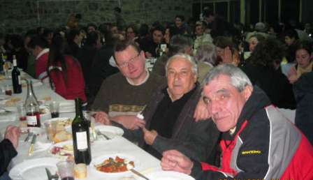 Cena de los aguinaldos de Espinama en 2009. Foto de Beni